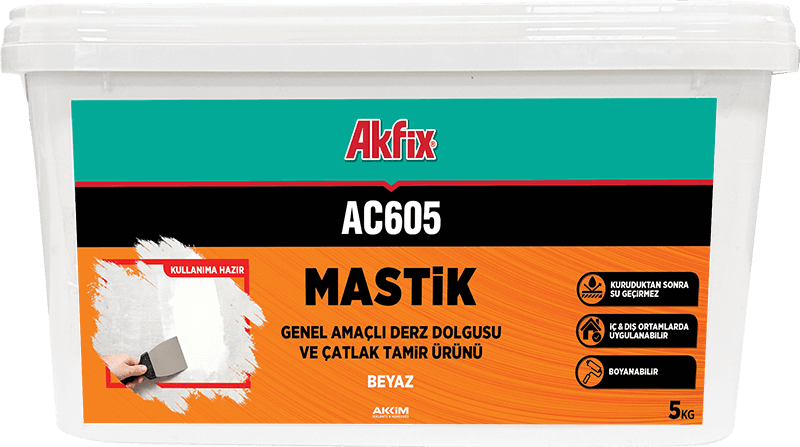 AC605 GENEL AMAÇLI DERZ DOLGUSU VE ÇATLAK TAMİR ÜRÜNÜ — Akfix