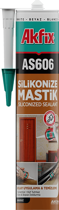 AS606 SİLİKONİZE MASTİK — Akfix
