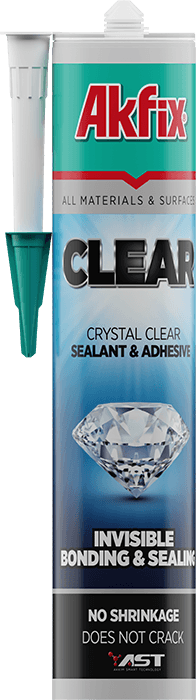 CLEAR ŞEFFAF YAPIŞTIRICI ve MASTİK — Akfix