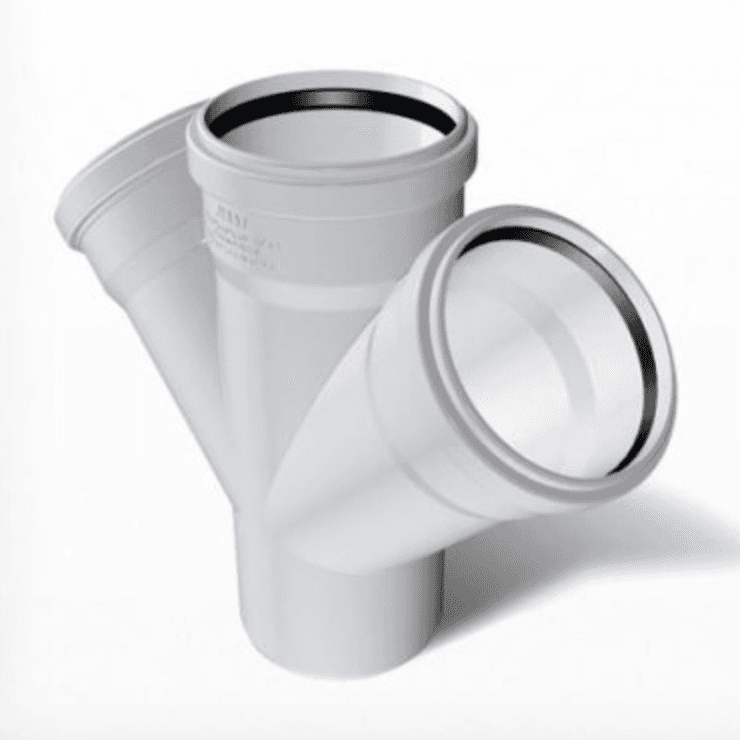 PVC ÇİFT ÇATAL (45') — Fırat Boru