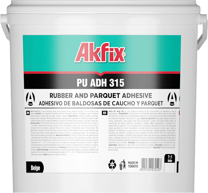 PU ADH 315 KAUÇUK KARO VE PARKE YAPIŞTIRICI — Akfix