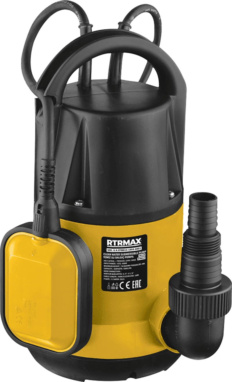 RTM814 - TEMİZ SU DALGIÇ POMPA 400W 8 Mt — Rtrmax