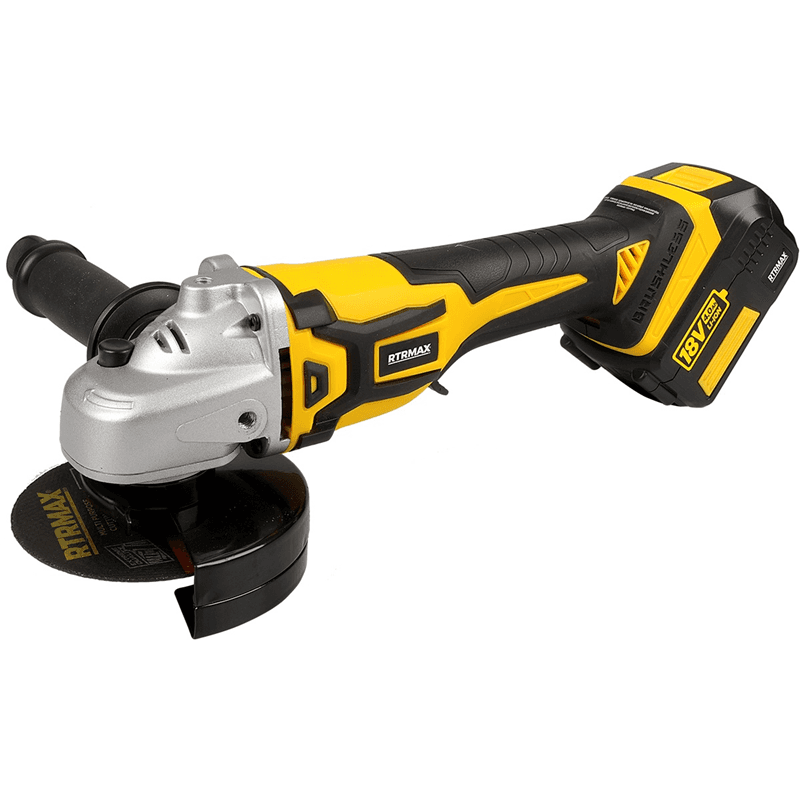 RTX2055 - AKÜLÜ AVUÇ TAŞLAMA KÖMÜRSÜZ 115MM 8.500RPM 2x4 Ah AKÜ X-LION — Rtrmax