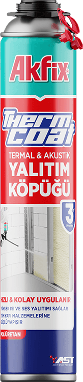 THERMCOAT TERMAL VE AKUSTİK YALITIM KÖPÜĞÜ (TABANCALI KULLANIM) — Akfix